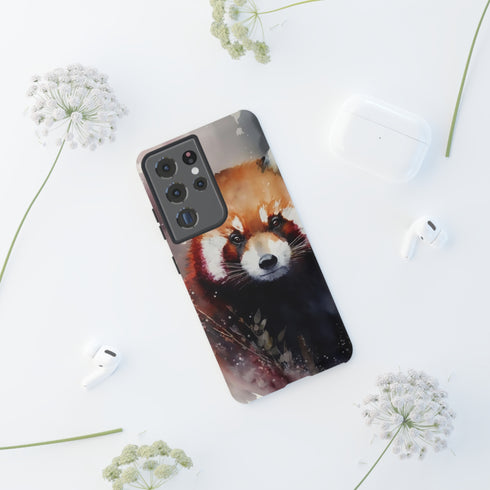 Red Panda in Watercolor - Impact Resistant Phone Case